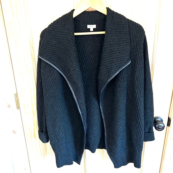 VINCE Wool Blend Shawl Neck Open Cardigan. Size XS. - Picture 2 of 15